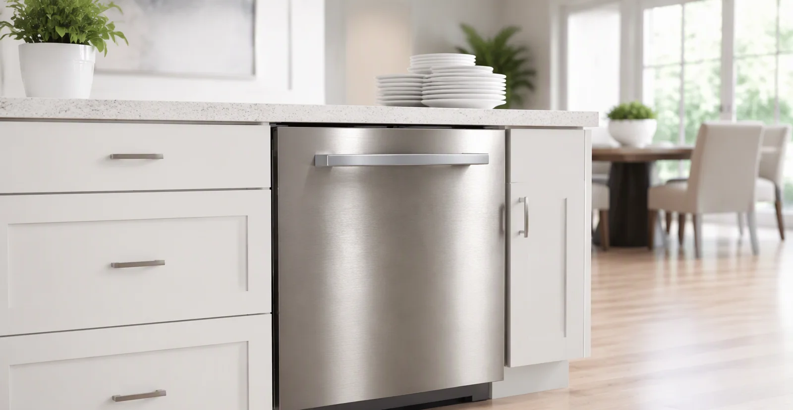 Stainless dishwasher in a spotless Columbus, GA kitchen